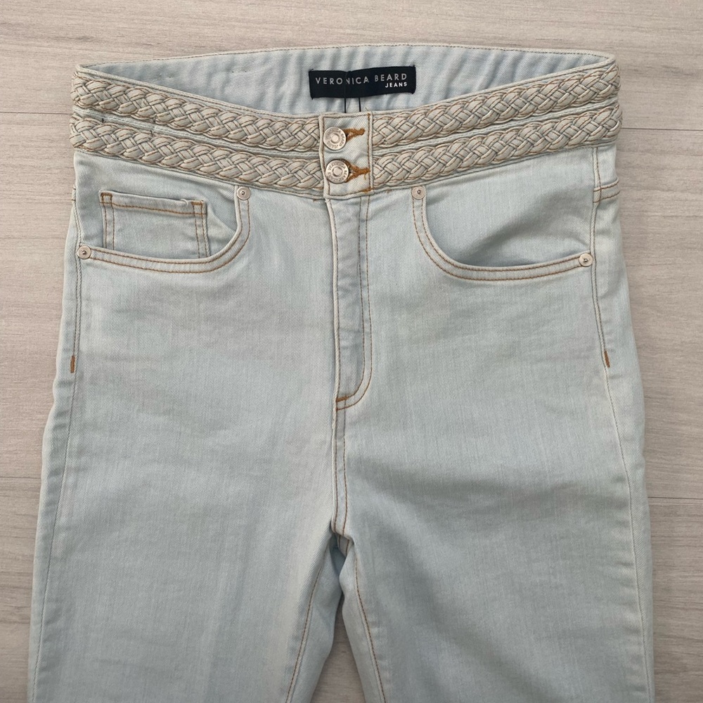 NWT Veronica Beard Jeans Cropped Kick Flare Size 28